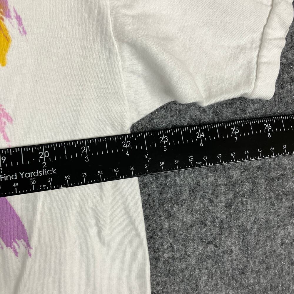 Vintage T-Shirt Mens Size XL White Multicolor Abstract Graphic Retro 90s - Picture 4 of 9